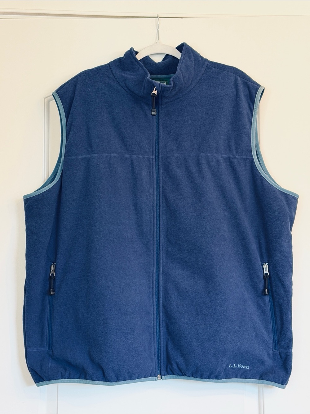L.L. Bean Blue Fleece Vest, Size 3X